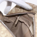Christian Dior Trotter Canvas Shoulder Bag PVC Beige Silver Auth BA14428-20
