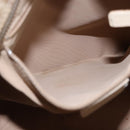 Christian Dior Trotter Canvas Shoulder Bag PVC Beige Silver Auth BA14428-21