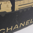 CHANEL Central Station Tote Bag PVC Canvas Black Silver CC Auth BA14429-3