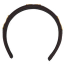 Salvatore Ferragamo Katyusha Hair Clip Canvas Brown Auth BA14430A-7