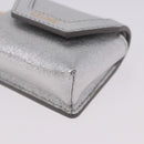 CELINE Case for AirPods Pro Earphone Case Leather Silver Gold Auth BA14434M-14