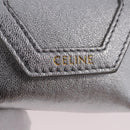 CELINE Case for AirPods Pro Earphone Case Leather Silver Gold Auth BA14434M-17