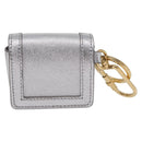 CELINE Case for AirPods Pro Earphone Case Leather Silver Gold Auth BA14434M-2