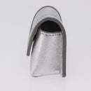 CELINE Case for AirPods Pro Earphone Case Leather Silver Gold Auth BA14434M-3