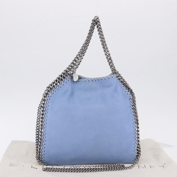 Stella MacCartney Chain Farabella Mini Polyester Light Blue 371223 Auth BA14436A