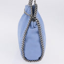 Stella MacCartney Chain Farabella Mini Polyester Light Blue 371223 Auth BA14436A-3
