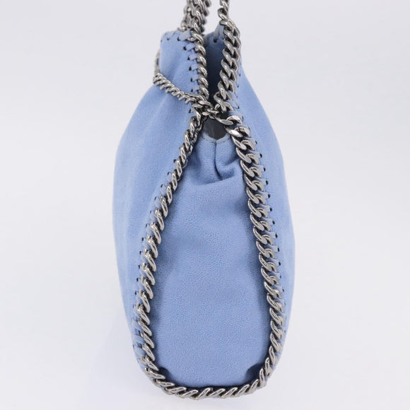 Stella MacCartney Chain Farabella Mini Polyester Light Blue 371223 Auth BA14436A