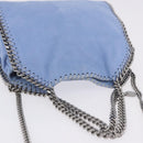 Stella MacCartney Chain Farabella Mini Polyester Light Blue 371223 Auth BA14436A-6