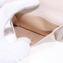 Salvatore Ferragamo Gancini Bifold Wallet Leather Ivory Silver Auth BA14437M-10