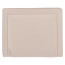 Salvatore Ferragamo Gancini Bifold Wallet Leather Ivory Silver Auth BA14437M-2