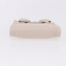 Salvatore Ferragamo Gancini Bifold Wallet Leather Ivory Silver Auth BA14437M-6