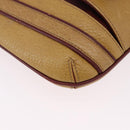 CARTIER Must Line Shoulder Bag Leather Beige Gold Auth BA14440-9