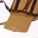 CARTIER Must Line Shoulder Bag Leather Beige Gold Auth BA14440-10