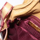 CARTIER Must Line Shoulder Bag Leather Beige Gold Auth BA14440-20