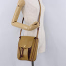 CARTIER Must Line Shoulder Bag Leather Beige Gold Auth BA14440-22