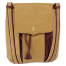 CARTIER Must Line Shoulder Bag Leather Beige Gold Auth BA14440-13