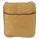 CARTIER Must Line Shoulder Bag Leather Beige Gold Auth BA14440-2