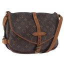 LOUIS VUITTON Monogram Saumur 30 Shoulder Bag M42256 LV Auth BA14441-1