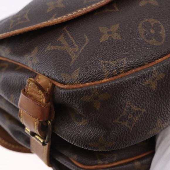LOUIS VUITTON Monogram Saumur 30 Shoulder Bag M42256 LV Auth BA14441