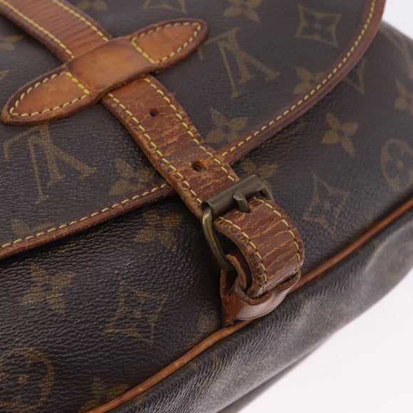 LOUIS VUITTON Monogram Saumur 30 Shoulder Bag M42256 LV Auth BA14441