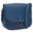 LOUIS VUITTON Epi Saint Cloud GM Shoulder Bag Toledo Blue M52195 LV Auth BA1445-1