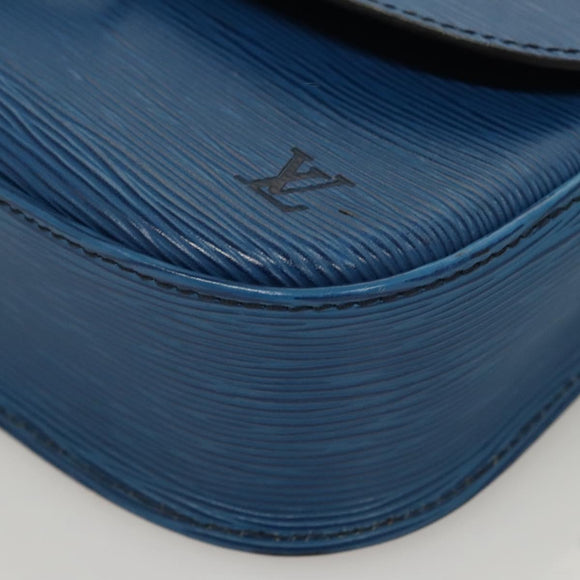 LOUIS VUITTON Epi Saint Cloud GM Shoulder Bag Toledo Blue M52195 LV Auth BA1445