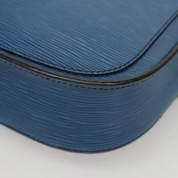 LOUIS VUITTON Epi Saint Cloud GM Shoulder Bag Toledo Blue M52195 LV Auth BA1445