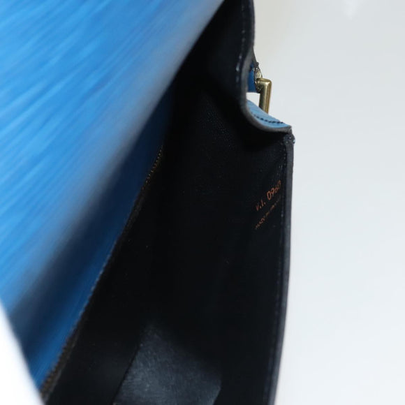 LOUIS VUITTON Epi Saint Cloud GM Shoulder Bag Toledo Blue M52195 LV Auth BA1445