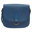 LOUIS VUITTON Epi Saint Cloud GM Shoulder Bag Toledo Blue M52195 LV Auth BA1445-13