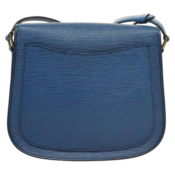 LOUIS VUITTON Epi Saint Cloud GM Shoulder Bag Toledo Blue M52195 LV Auth BA1445