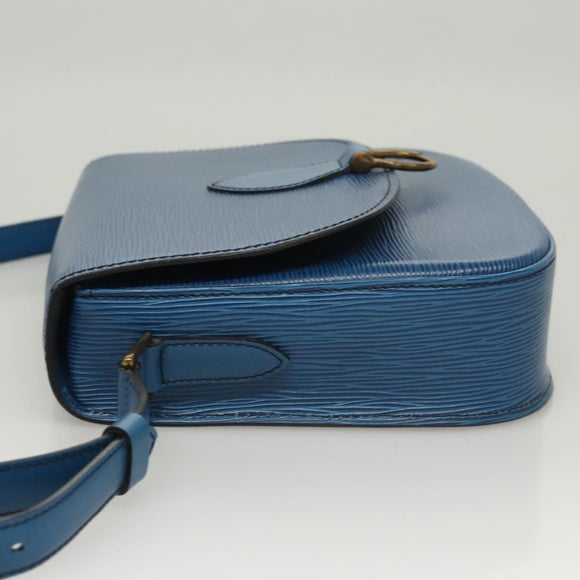 LOUIS VUITTON Epi Saint Cloud GM Shoulder Bag Toledo Blue M52195 LV Auth BA1445