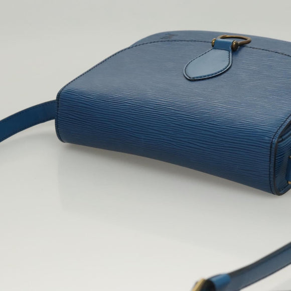 LOUIS VUITTON Epi Saint Cloud GM Shoulder Bag Toledo Blue M52195 LV Auth BA1445
