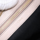 Chloe Etel Hand Bag Leather 2way Beige Gold Auth BA14456-18