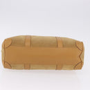 GUCCI Hand Bag Suede Beige Gold 000 0851 3754 Auth BA14458-10