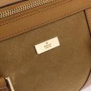 GUCCI Hand Bag Suede Beige Gold 000 0851 3754 Auth BA14458-16