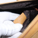 GUCCI Hand Bag Suede Beige Gold 000 0851 3754 Auth BA14458-23