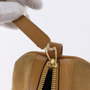 GUCCI Hand Bag Suede Beige Gold 000 0851 3754 Auth BA14458-24