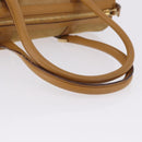 GUCCI Hand Bag Suede Beige Gold 000 0851 3754 Auth BA14458-8