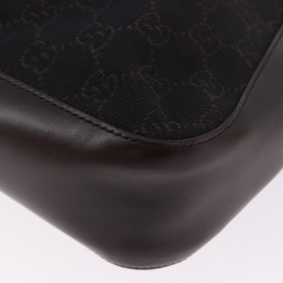 GUCCI GG Canvas Tote Bag Black 73983 Auth BA14459A