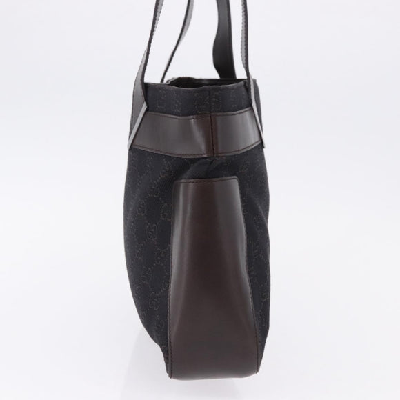 GUCCI GG Canvas Tote Bag Black 73983 Auth BA14459A
