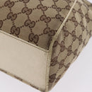 GUCCI GG Canvas Shoulder Bag Beige Gold 154982 Auth BA14464-14