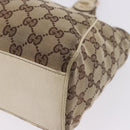 GUCCI GG Canvas Shoulder Bag Beige Gold 154982 Auth BA14464-16