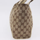 GUCCI GG Canvas Shoulder Bag Beige Gold 154982 Auth BA14464-4