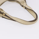 GUCCI GG Canvas Shoulder Bag Beige Gold 154982 Auth BA14464-8