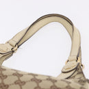 GUCCI GG Canvas Shoulder Bag Beige Gold 154982 Auth BA14464-9