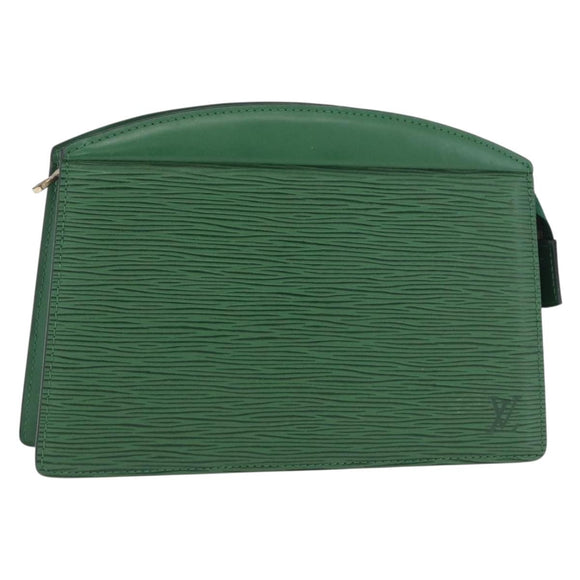 LOUIS VUITTON Epi Trousse Crete Pouch Green M48404 LV Auth BA14465
