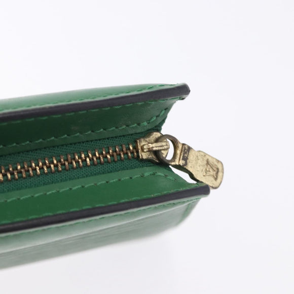 LOUIS VUITTON Epi Trousse Crete Pouch Green M48404 LV Auth BA14465