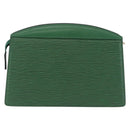 LOUIS VUITTON Epi Trousse Crete Pouch Green M48404 LV Auth BA14465-2