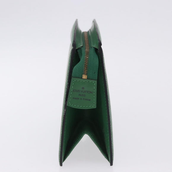 LOUIS VUITTON Epi Trousse Crete Pouch Green M48404 LV Auth BA14465