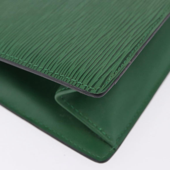 LOUIS VUITTON Epi Trousse Crete Pouch Green M48404 LV Auth BA14465